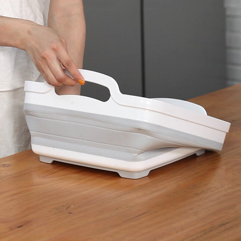 Oprawa kuchenna zlew basen odpływ zlewu kuchennego owoce i warzywa kosz składany kwadratowy umywalka składany zlew narzędzia kuchenne