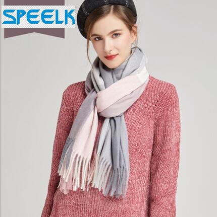 Spring/Winter Women Plaid Scarf Scarves Cashmere Shawls and Wraps Long Foulard Head scarves: 9
