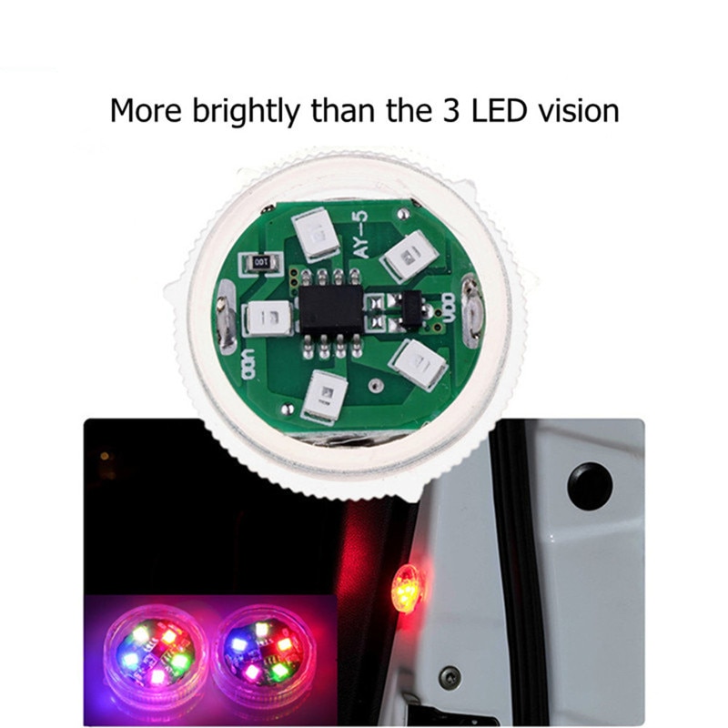 2pcs LED Car Door Opening Warning Lights for DACIA SANDERO STEPWAY