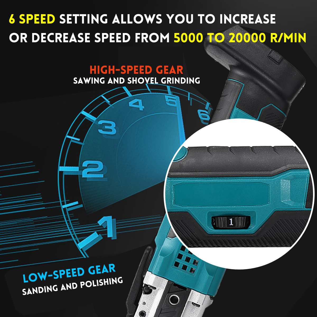 Cordless Powerful Oscillating Multi Tools Electric Trimmer Saws Home DIY Rechargeable Woodworking Tools For Makita 18V Battery