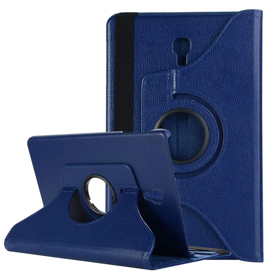 Funda de piel sintética con soporte giratorio para Samsung Galaxy Tab S4, protector de cuero sintético de 10,5 pulgadas, SM-T830, modelo SM-T835, SM-T837, grados: T830 T835 dark blue