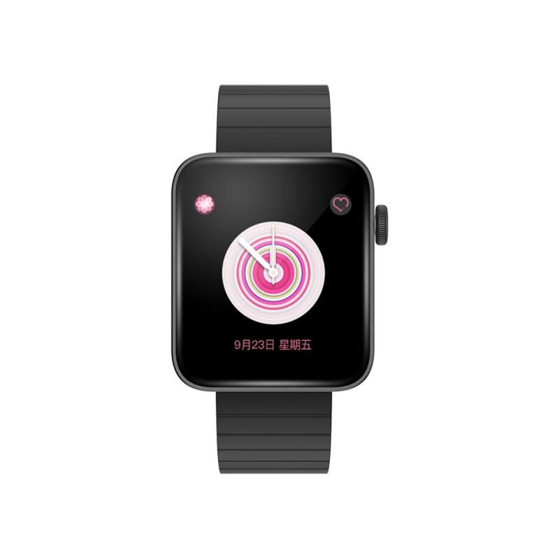 P88 Smart Horloge Bluetooth Call Armband Custom Dial Hartslag Bloeddruk Bloed Zuurstof Monitoring IPX67 Waterdicht Stappenteller: Black