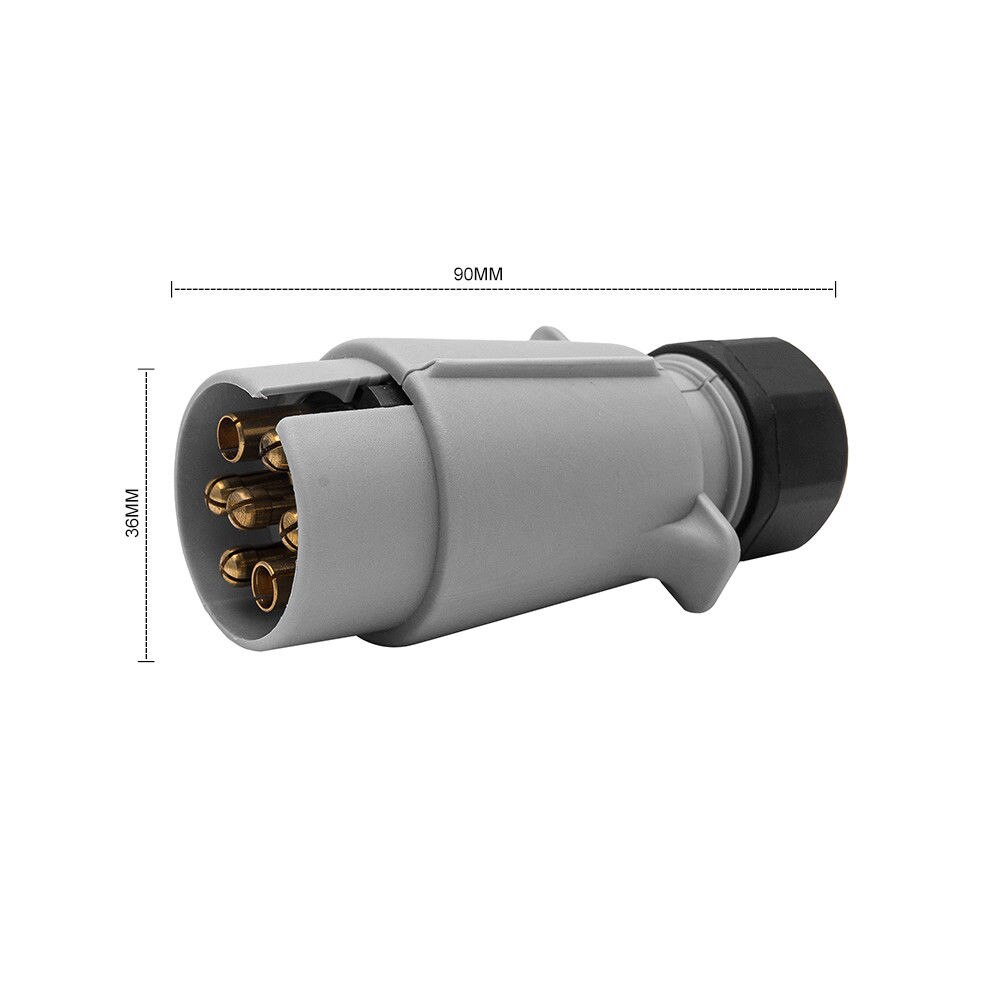 12S 7 Pin Plastic Plug Truck Caravan Adapter Trailer Elektrische Plug Socket Towing Camper Extra Elektra