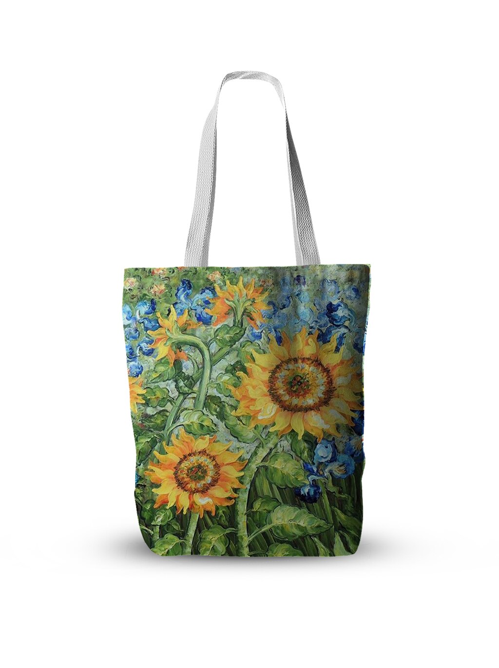 Oil Painting Tote Bag Van Gogh Art Sunflower Iris Canvas Bag Women Casual Shopping Bag Large Capacity Shoulder Bag Girl Handbag: style3