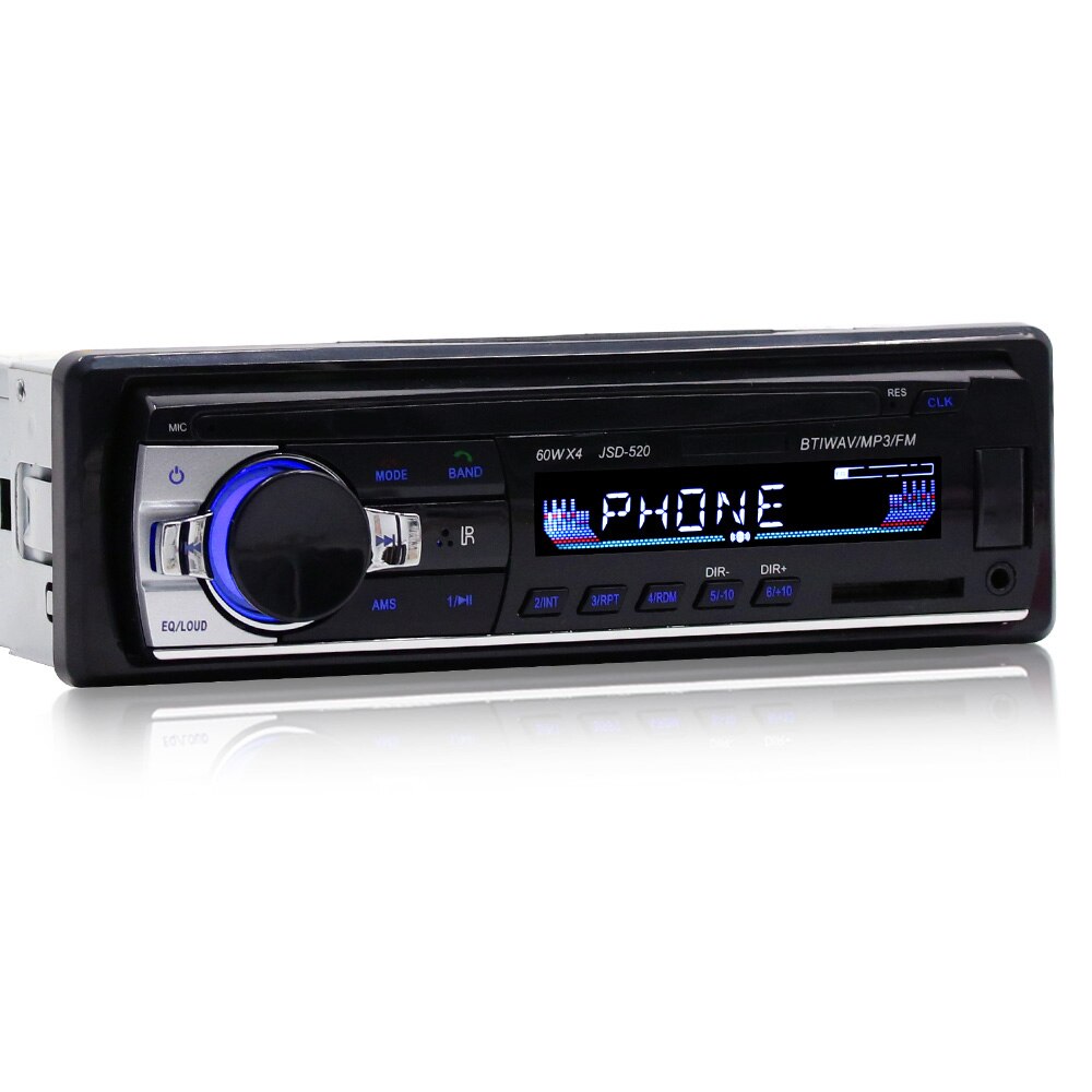 Bluetooth radio FM Audio Speler Auto Radio Stereo Autoradio 12V In-dash FM Aux Ingang Ontvanger Sd-kaart slot USB MP3 MMC WMA