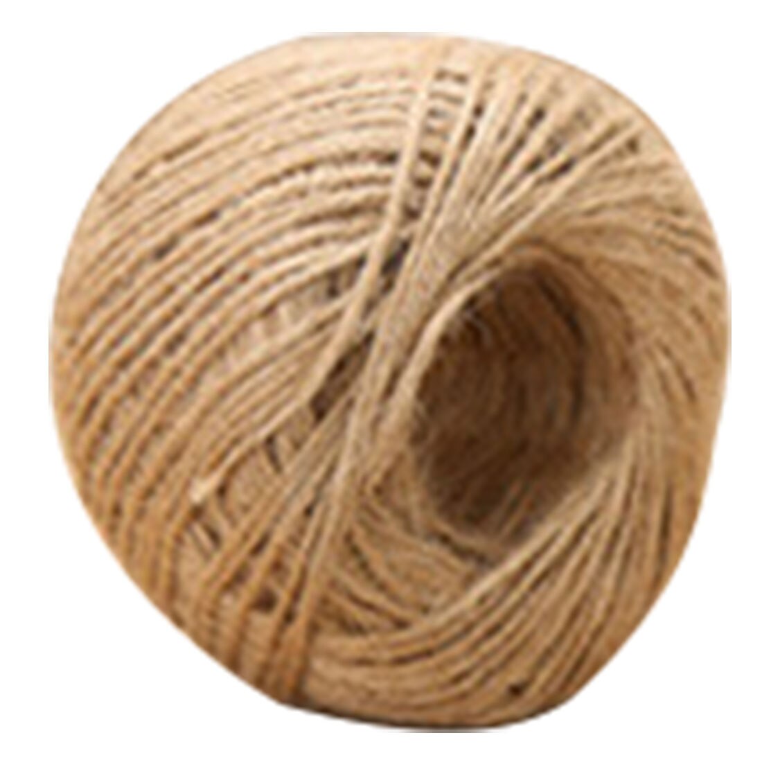 Fargerik naturlig brun jute hamptau hyssing snor diy skaft håndverkslampe 2 mmx 50m 1pc: Ekte farge