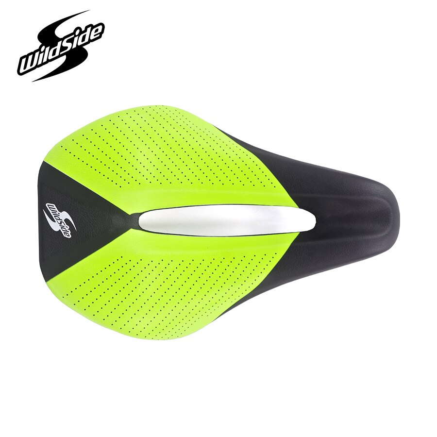 WILDSIDE bicycle saddle triathlon Time Trial tt saddle road mtb mountain bike saddle Split wide cycling seat riding accessories: Light Green