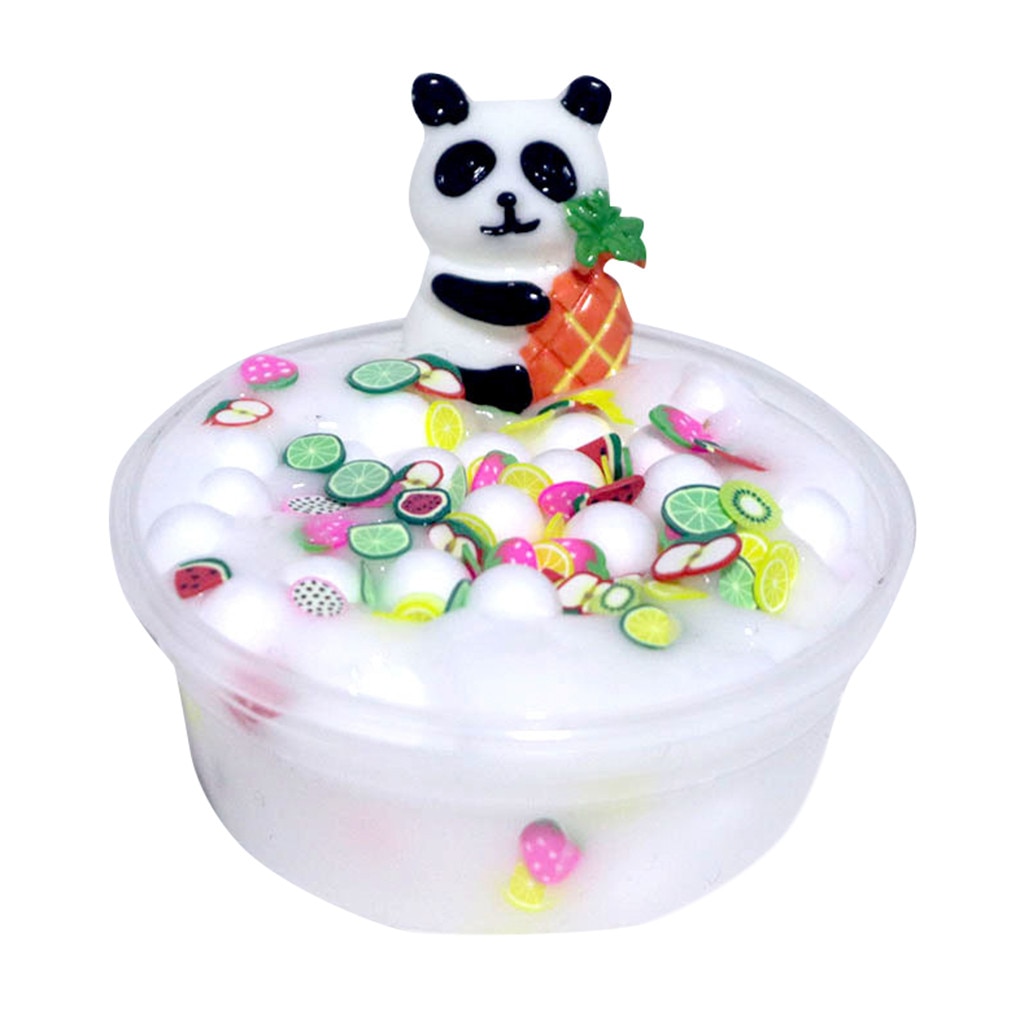 Panda Perlen Schleim Tonne Schlamm Spielzeug freundlicher Erwachsene betonen Linderung Plasticin Spielzeug Stimulieren Neugier der freundlicher детские игрушки
