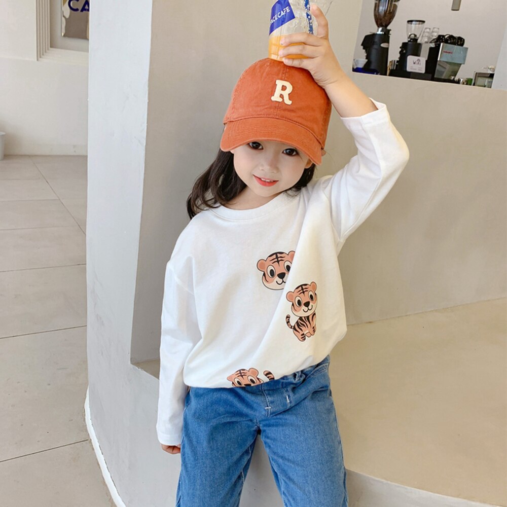 Meisjes En Peuters &#39;Lange Mouwen T-shirts Kinderen Katoen Tops Lente Herfst Casual Kleding