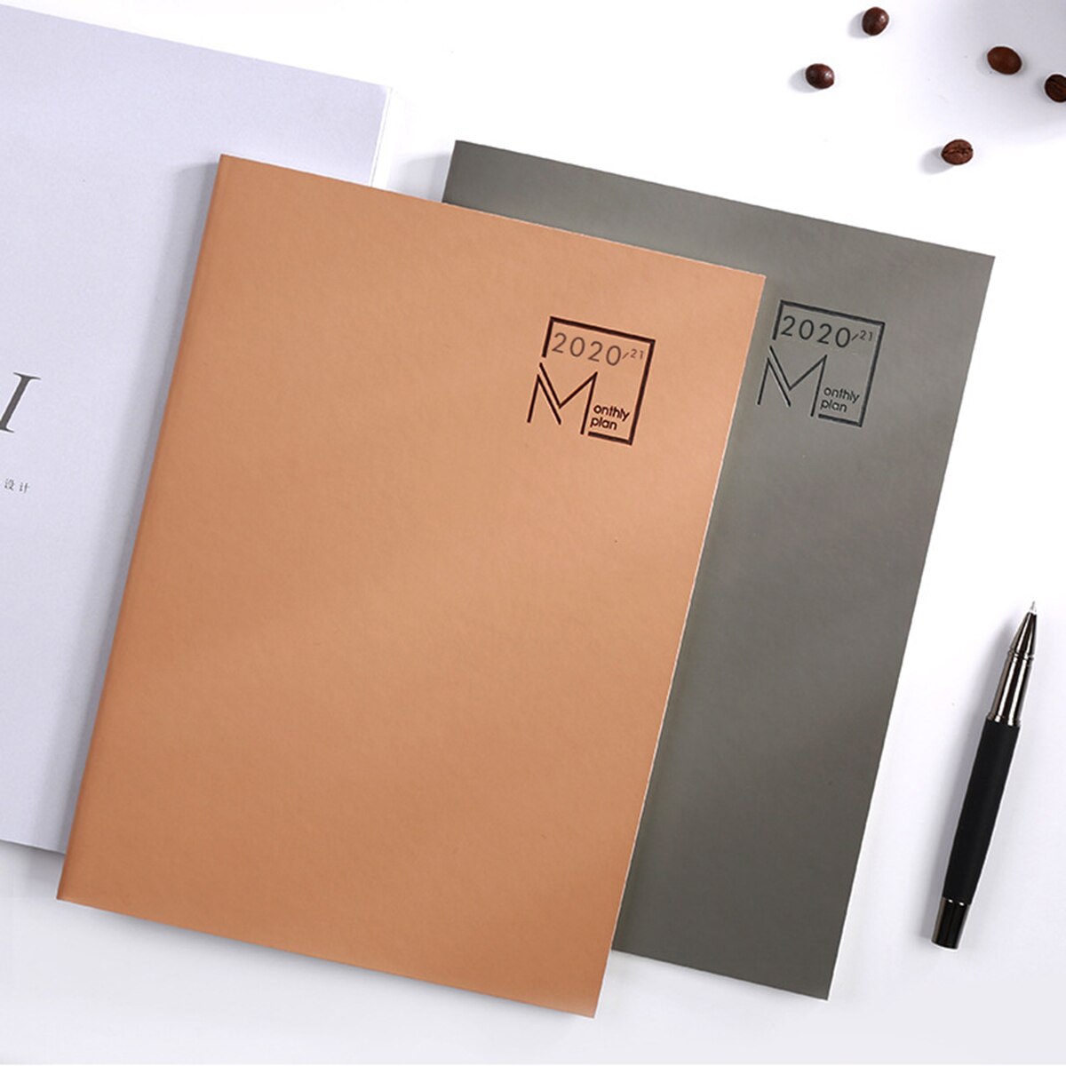 B5 Self-Filling Monthly Planner Notebook Notepad Teacher Lesson Schedule Business Office Record Notebook 24 Sheets for 18 Months