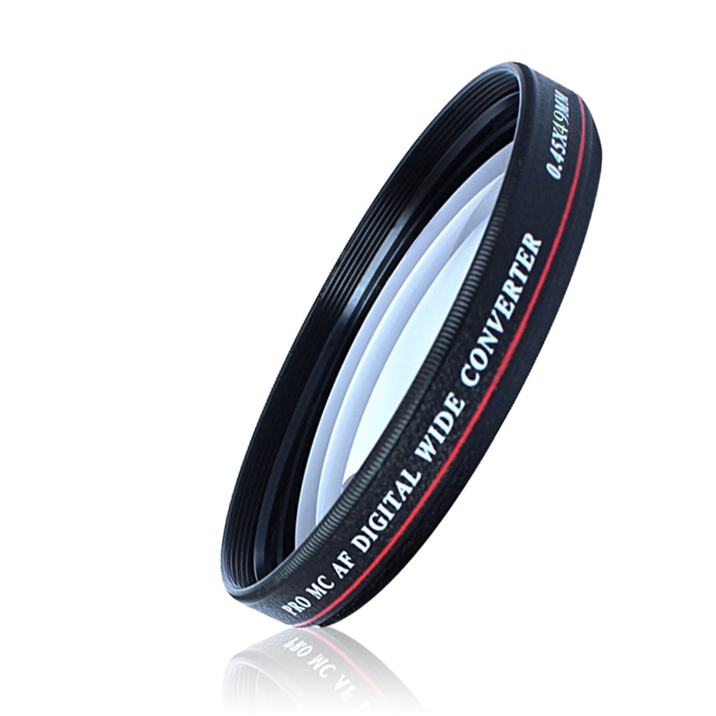 ZOMEI Ultra Slim UV72 40,5mm 49mm 52mm 55mm 58mm 62mm 67mm 72mm 77mm 0.45x Weitwinkel Filter Objektiv für Nikon Canon SLR Kamera