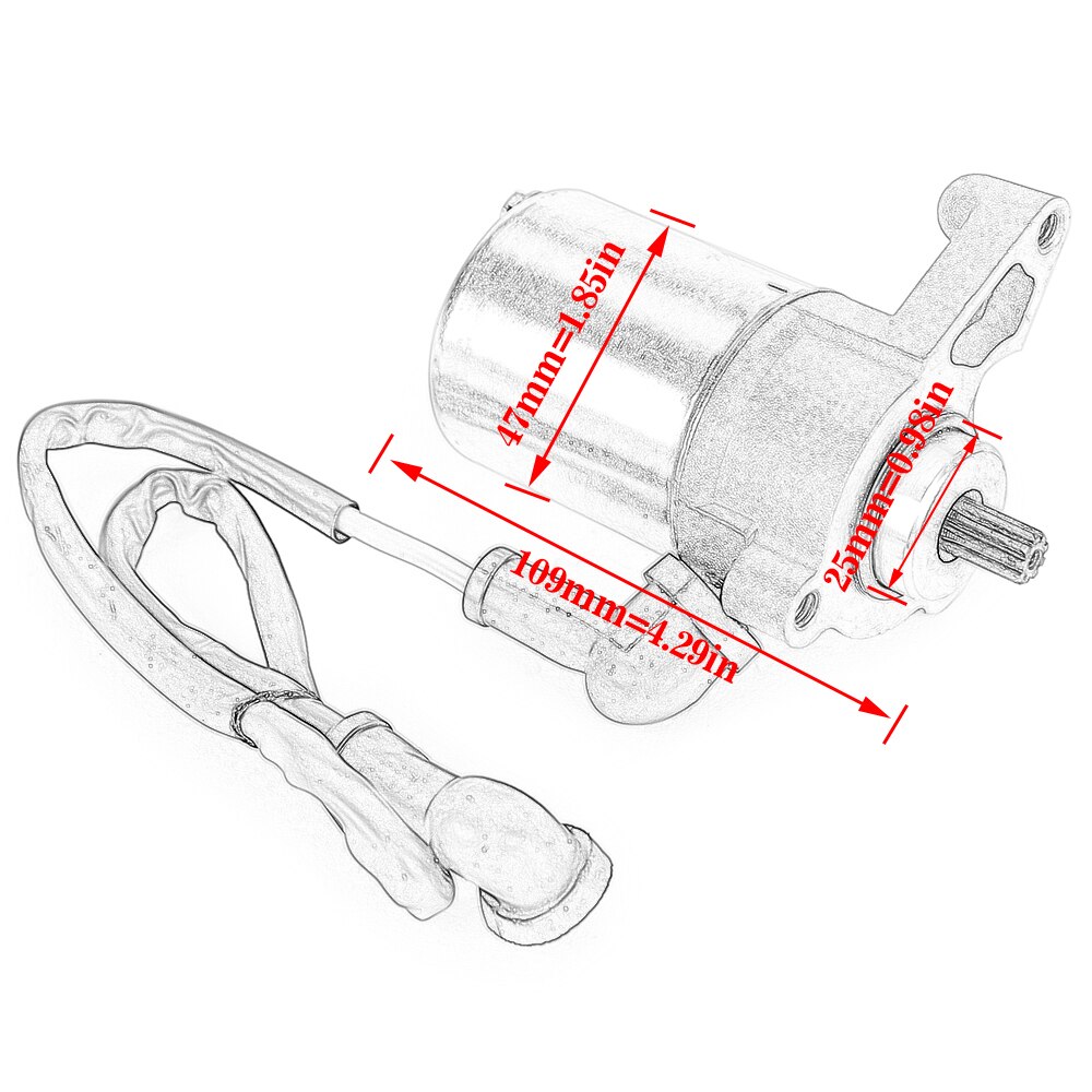 Démarreur pour Yamaha TZR125 TDR125 TDR125H TDR125N DT125X DT125R DT125RH DT125RN DT125RE MX TZR TDR 125 DT 125R 125X 125 RH