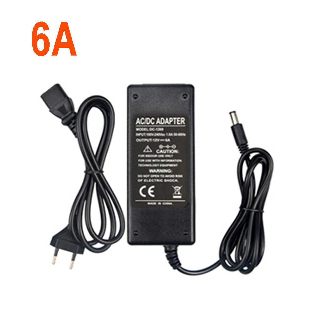 Voeding Adapter Ac 220V 110V 85-265V Naar Dc 12V Adapter Lader 1a 2a 3a 5a 6a 8a Universeel Voor Led Licht Cctv Camera: Rood / 110v