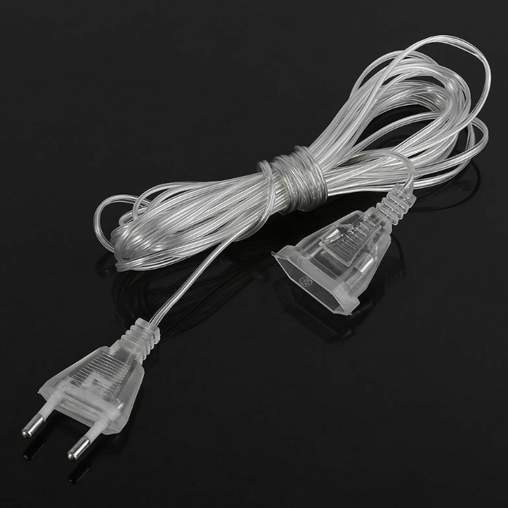 5M Verlengd Power Verlengkabel Waterdichte Led String Wedding Duurzaam Kerstverlichting Outdoor Accessoires Eu Standaard Draad