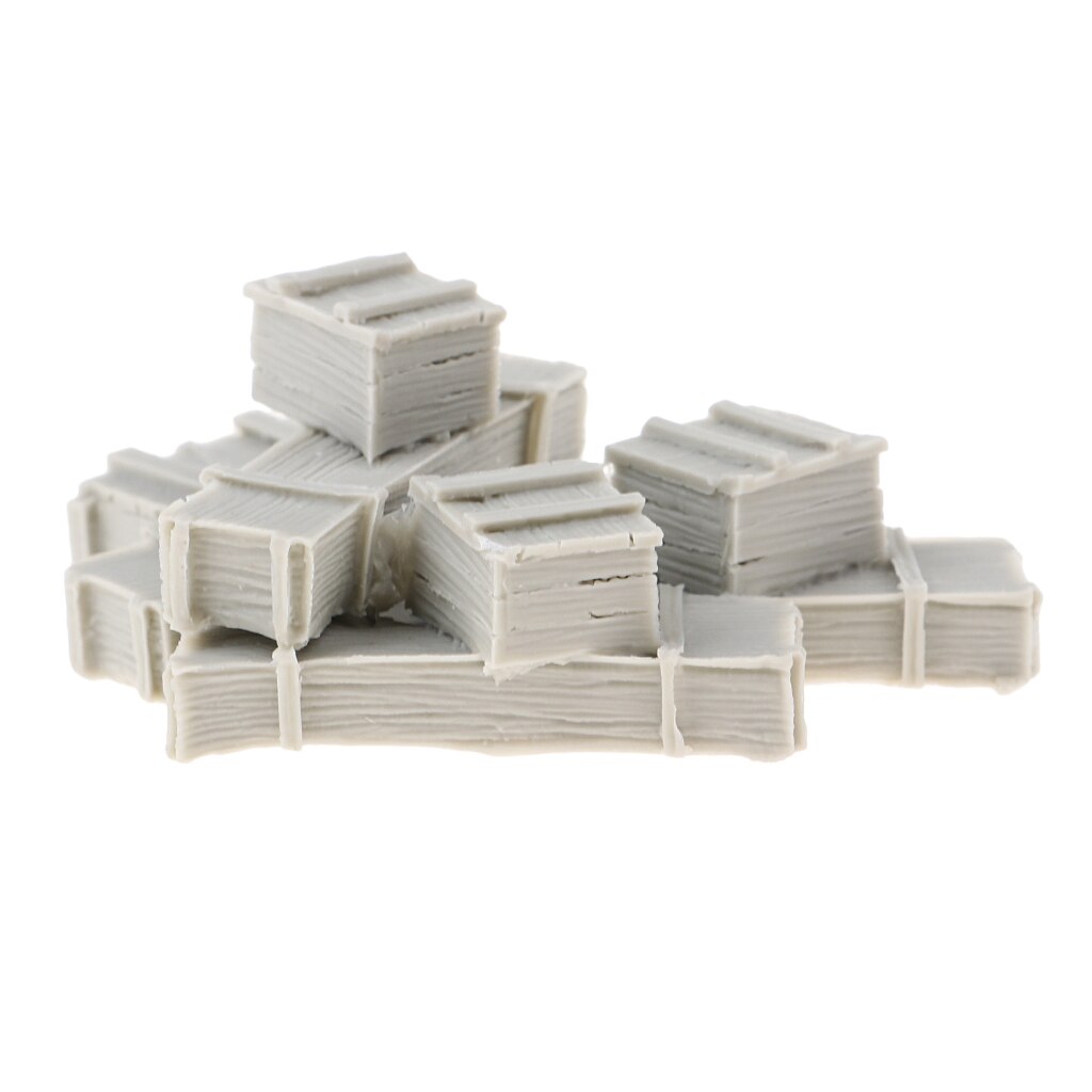 1/35 -skala harpiksfigurer modelsæt umalede kasser til modeltog jernbane jernbanelandskab indretning diorama eller layout