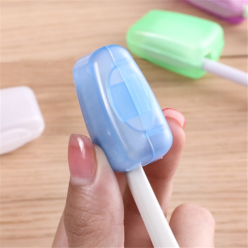 1Pc Plastic Toothbrush Case Cover Travel Hiking Camping Portable Brush Cap Protective Sleeve Toothbrush Holder Protect