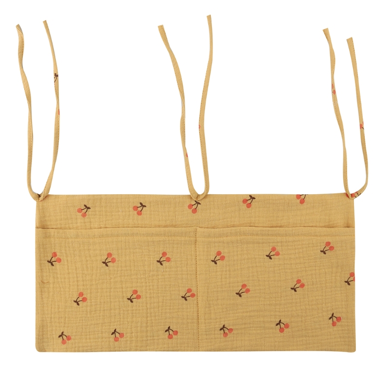 Sac de rangement suspendu pour lit de bébé et -né,en coton, berceau, organisation, jouet, couche-culotte, poche, ensemble de literie, accessoires, boutique de couches,