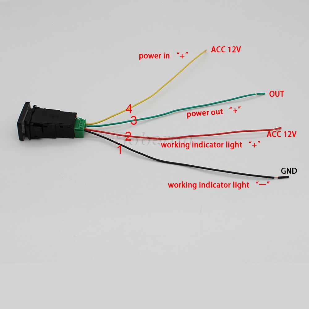 1pc auto led lys rattvarme speil foldebryterknapp for toyota prado land cruiser 2007 -
