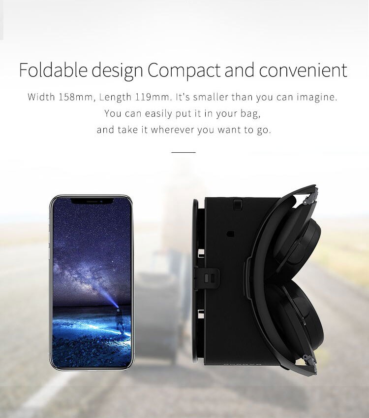 BOBO VR Z6 Wireless Bluetooth 3D Glasses Virtual Reality for Smartphone Immersive Stereo VR Headset Cardboard For iPhone Android