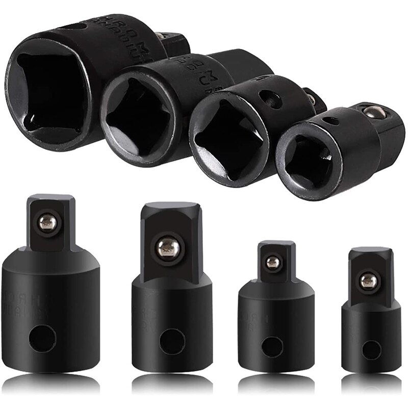 8Pcs Impact Adapter and Reducer Set Drive Socket Adapter Converter Reducers for Impact Driver Conversions Wrench