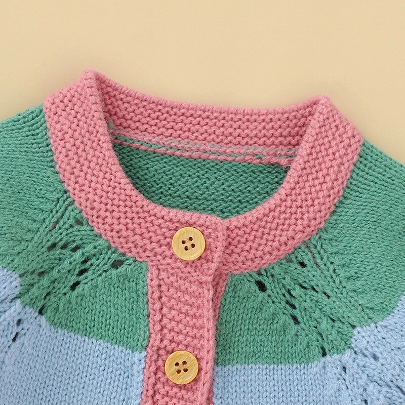 Winter Baby Pullover Kinder Jungen Mädchen Strickjacke Pullover Kleinkind Regenbogen Gestreiften Kleidung Herbst Baby Strickjacke