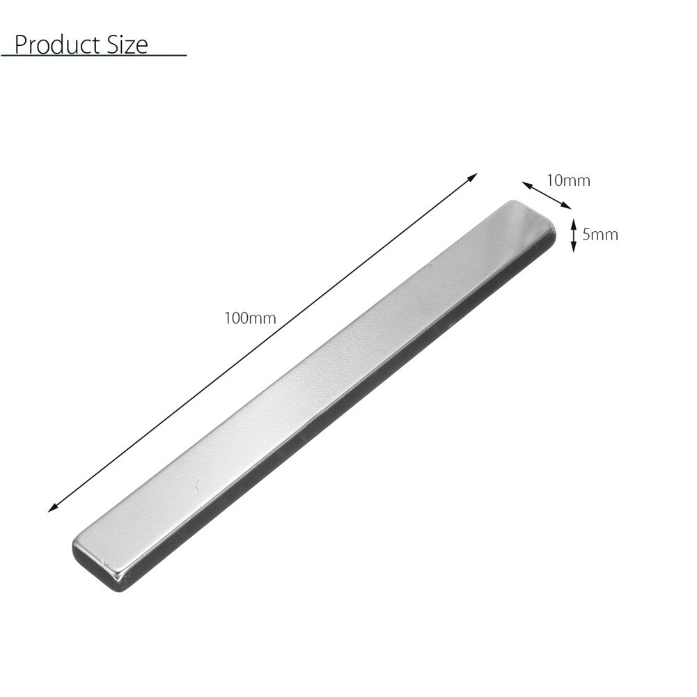 100x10x5MM N50 Rectangular Magnet Bar Neodymium Long Magnet Strip Home DIY Tool Home Improvement Magnetic Material