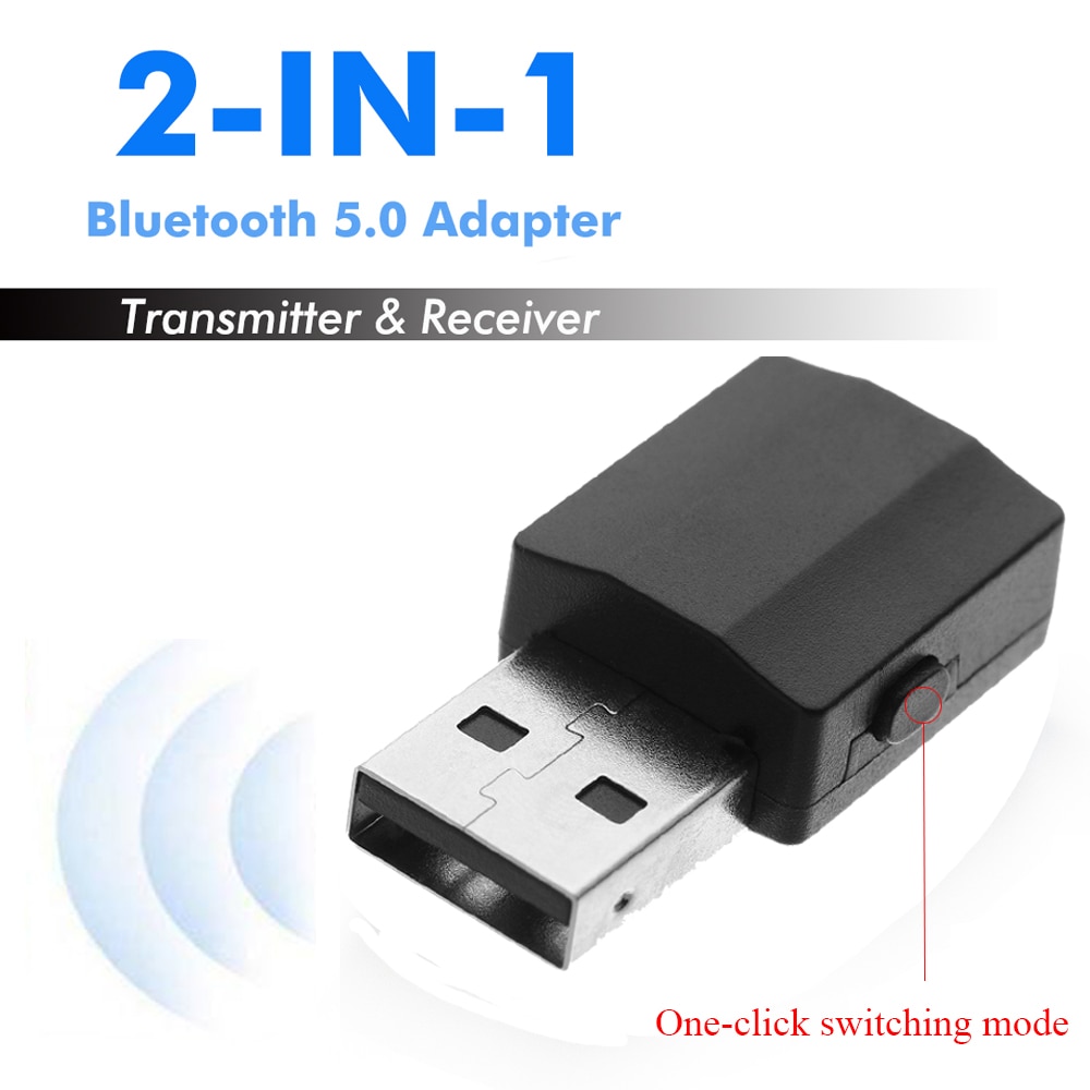 5.0 Bluetooth Transmitter Receiver Mini 3.5mm AUX Stereo Wireless Bluetooth Adapter For Car Music Bluetooth Transmitter For TV