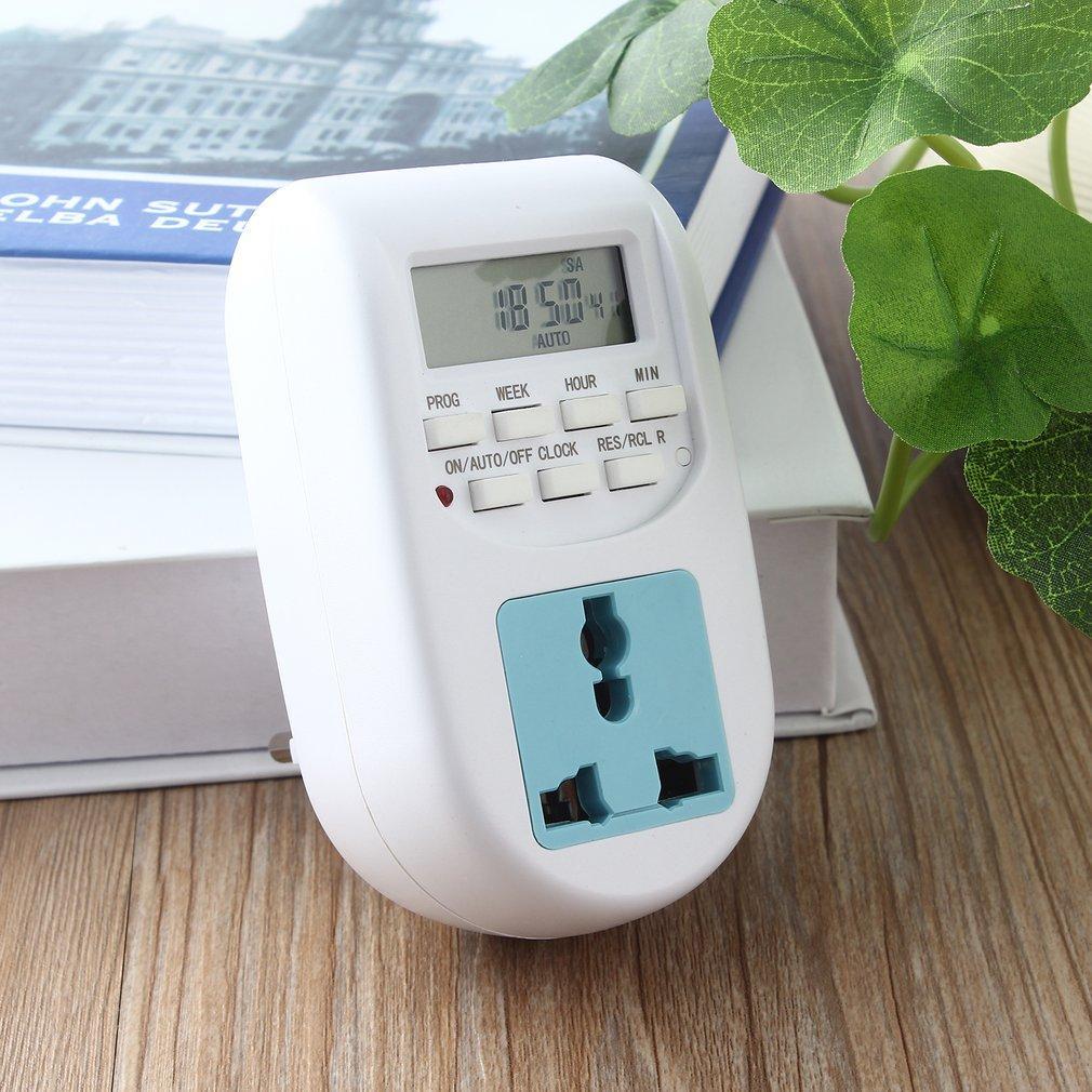 Digital Timer Switch Socket Electric Programmable Power 240V EU Plug Clock