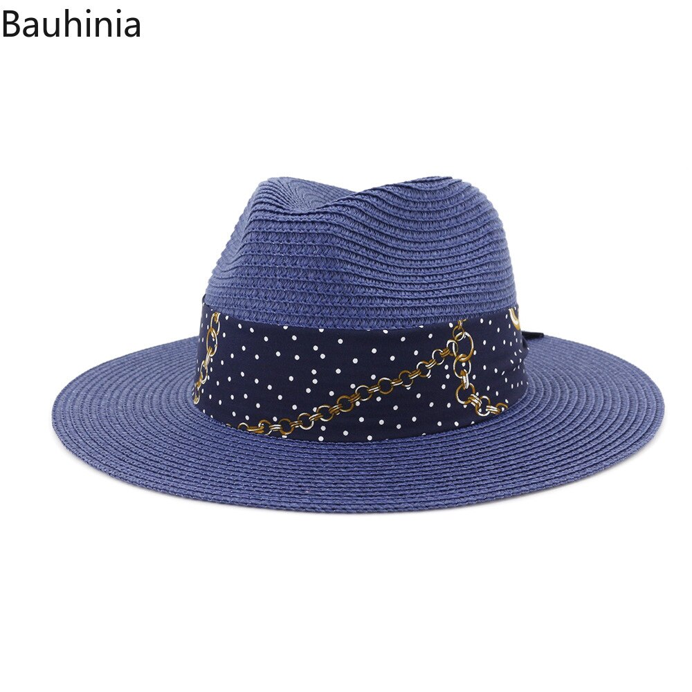 Bauhinia Spring Unisex Travel Cap Vintage Panama Hat Summer Beach Sun