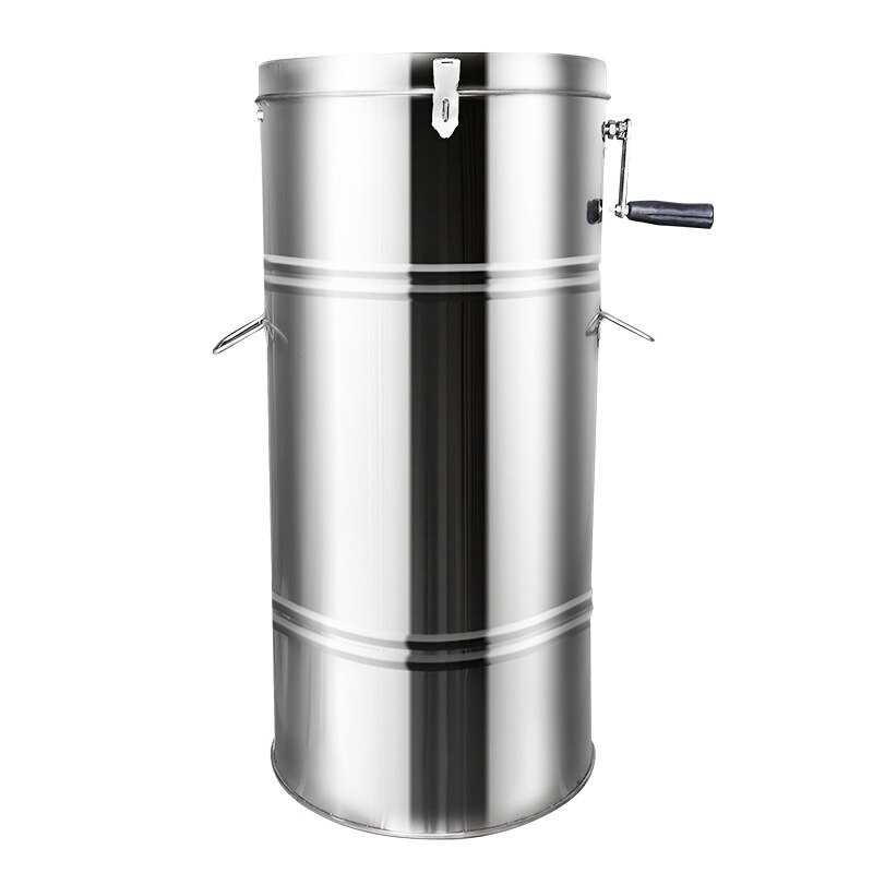 Extractor de miel de 20KG, dos Marcos, acero inoxidable, gran capacidad, centrifugadora de procesamiento Manual, equipo de Apicultura: No Plastic Outlet
