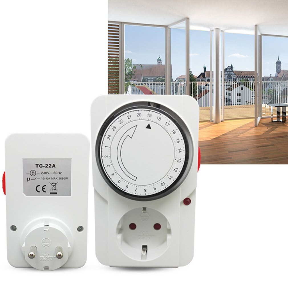 EU Timer socket Mechanical timer PC Copper Auto Control ON/OFF Home use Heating device Router Electric cooker