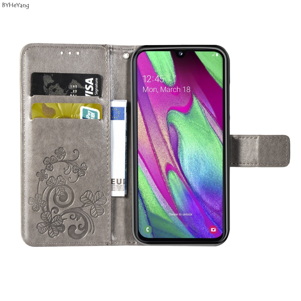 Voor Samsung A40 Case Flip Luxe PU Leather Back Cover Phone Case Voor Samsung Galaxy A40 EEN 40 GalaxyA40 A405F a405 SM-A405F tassen