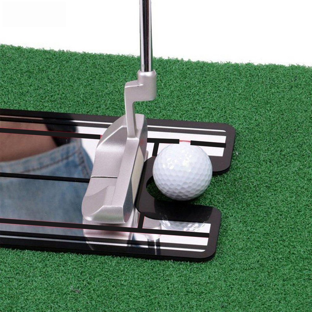 Golf Practice Putting Mirror Alignment Training Aid Swing Trainer Eye Line Swing Trainer Action Posture Golf Accessories