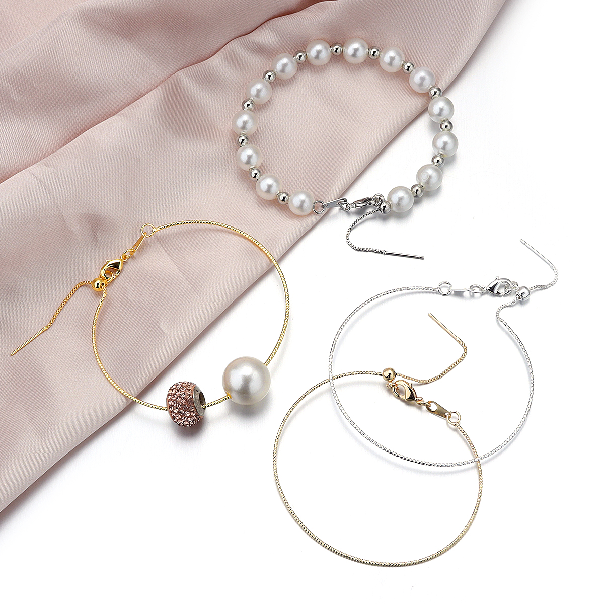 Koperen universele pin-ketting met verstelbare schuifstopper ketting armband ketting voor doe-het-zelf kralenarmband dames sieraden maken