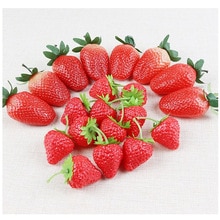 10 Stuks Kunstmatige Aardbeien Vruchten Realistische Plastic Aardbei Voor Fotografie Prop Mand Display Thuis Bruiloft Decor