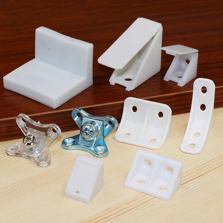 10Pcs Nylon plastic thickened corner furniture, right angle 90 degree angle, plywood tray cabinet fittings fittings corner code