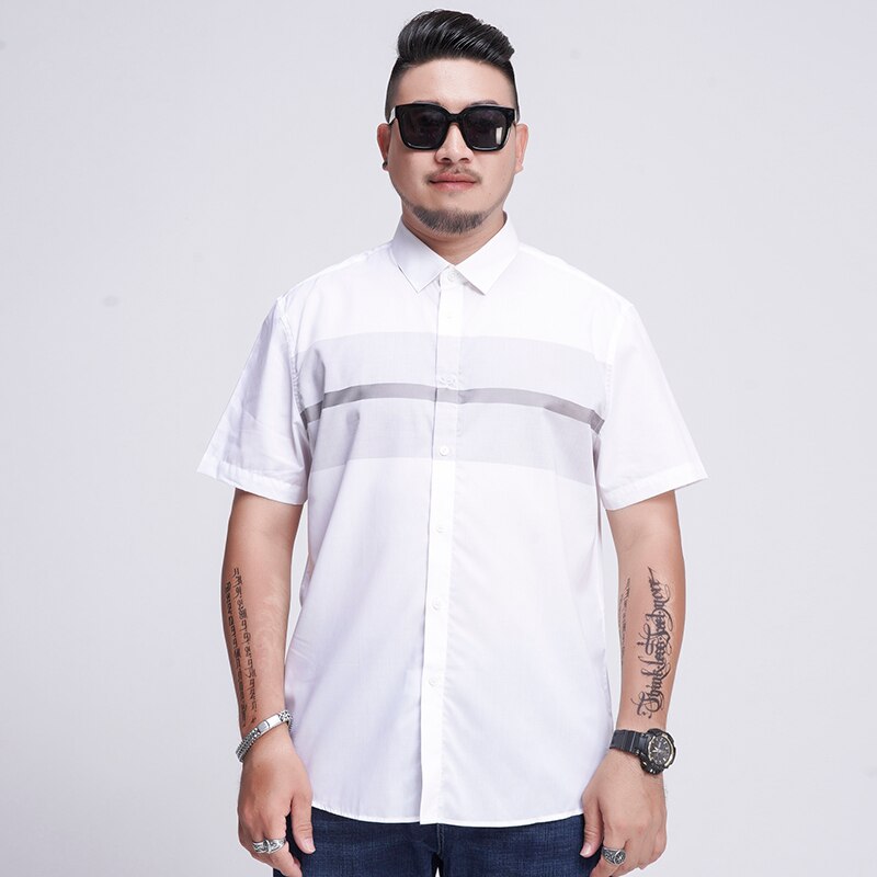 Plus koko 5xl 6xl 7xl 8xl miehet 100%  puuvillapaita kesä rento väljä lyhythihainen paita miesten merkki