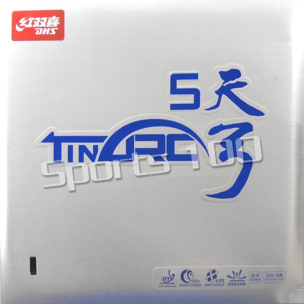 DHS TinArc5 TinArc-5 TinArc 5 Pimples In Table Tennis or PingPong Rubber with Sponge