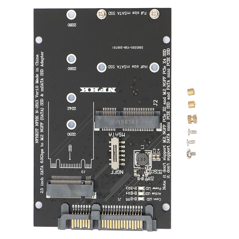 Adaptador M.2 Ngff de Msata Naar Sata 3,0, convertidor Usb 3,0 Sata 2 en 1, lector de tarjetas, con Kabel Voor, Pc y portátil
