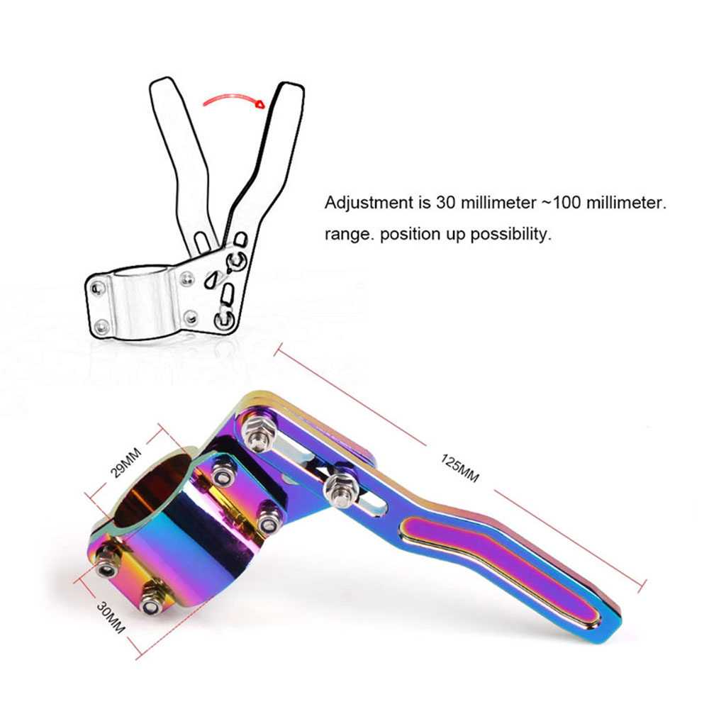 Jdm universell aluminium bil styling justering ratt sving stang forlengelse blinklys spak posisjon opp sett