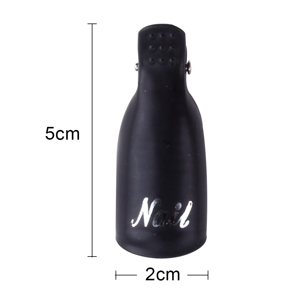 10Pcs Nagellak Remover Clip Losweken Cap Nail Art Uv Gel Polish Remover Wraps Plastic Cleaner Nagels tips Voor Vingers Tool