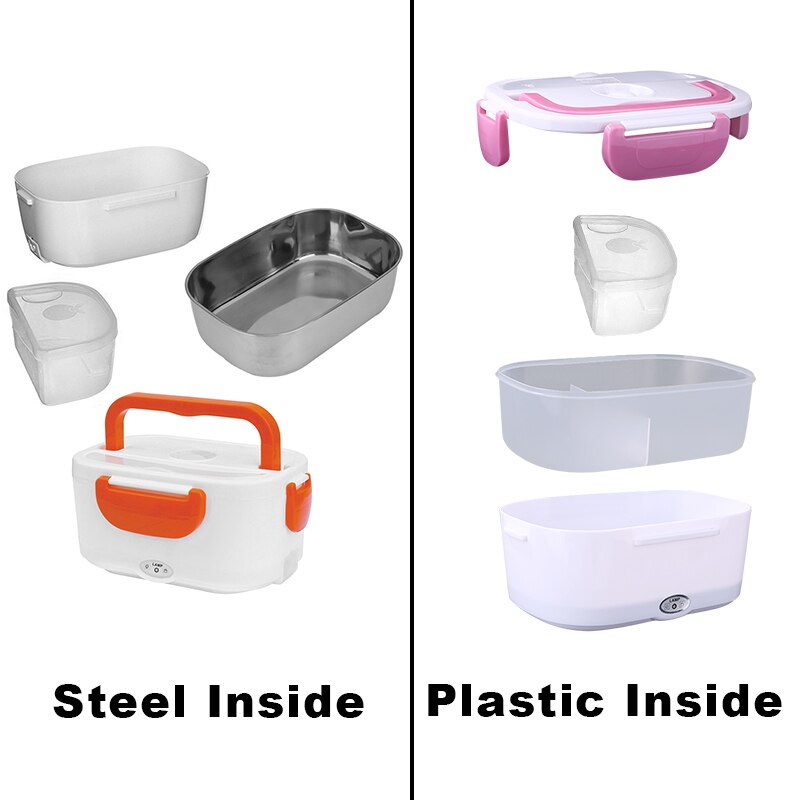 12V 110V 220V Lunch Box Food Container Electric Heating Food Warmer For Children Kids School Office Car Portable Bento Box
