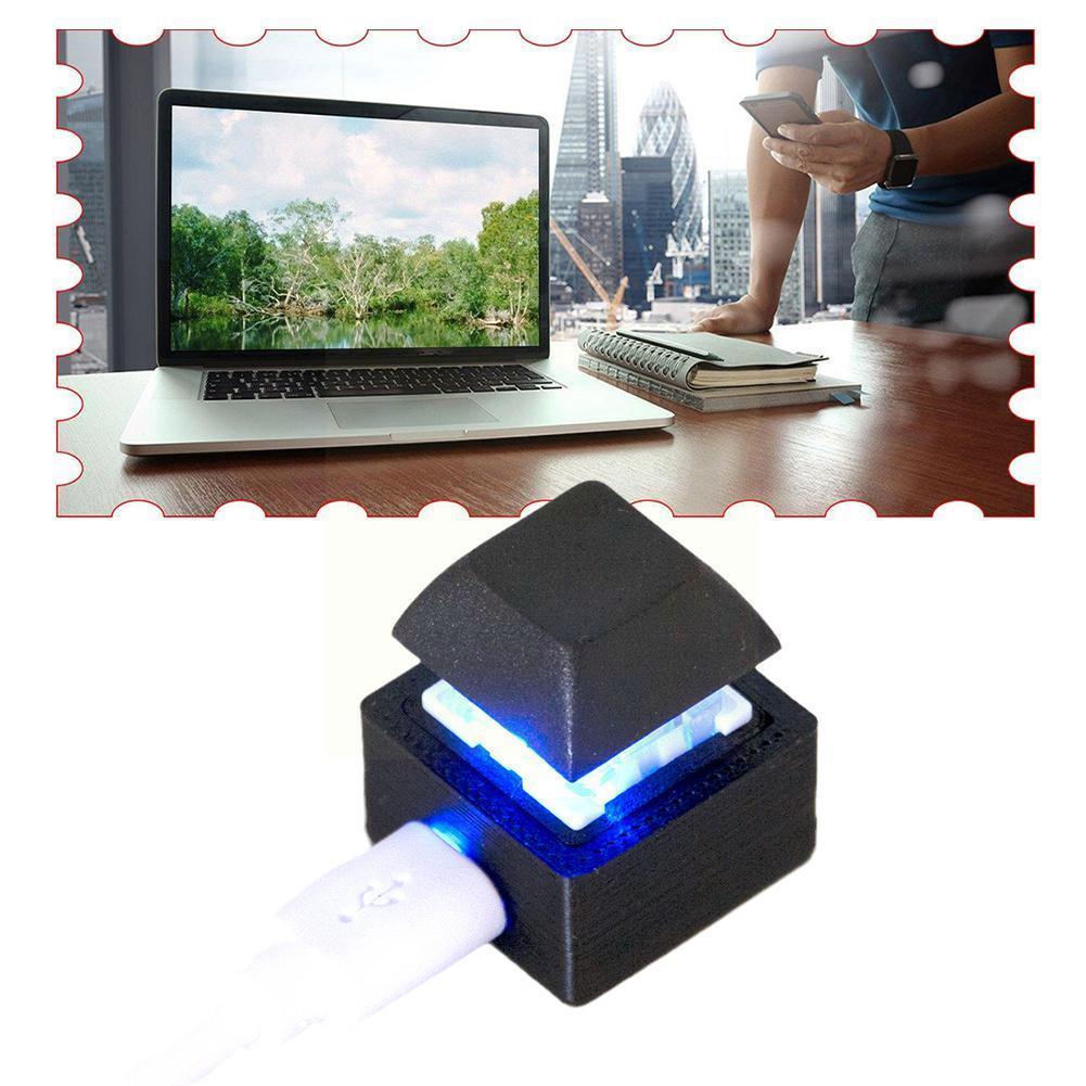 One Key USB Single Keyboard Mechanical Axis Wired Enter Cut Password Switch Desktop Keyboard Shortcut Custom Screen D4S7