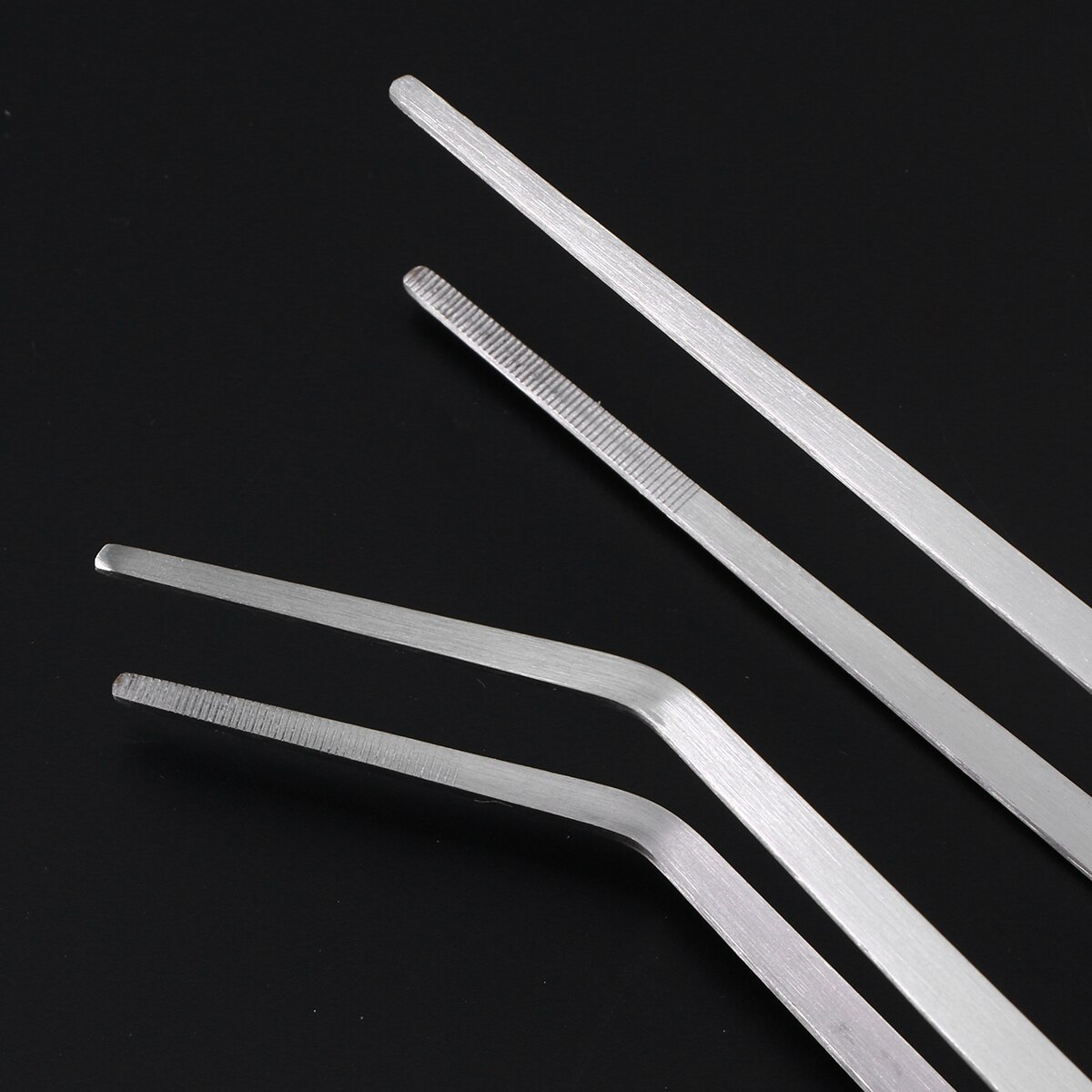 2 Stuks 48 Cm Roestvrijstalen Rechte Pincet En Gebogen Tip Pincet Aquarium Tank Aquatic Plant Tang Pincet Gereedschap