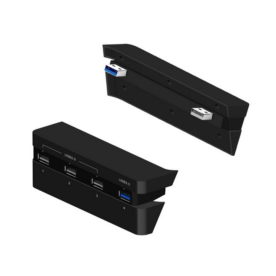 PS4 Delgado 4 en 1 Adaptador divisor de Hub USB para Sony PlayStation 4 Slim Play Station PS 4 consola de juegos accesorios