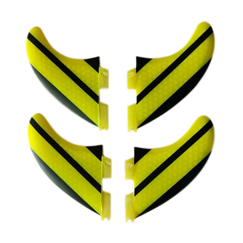 Quad fin Surfboard Fins 4PCS Set for FCS II box G7 +G5 size fiberglass Honeycomb with carbon L +M size FCS II Fins surf Fin