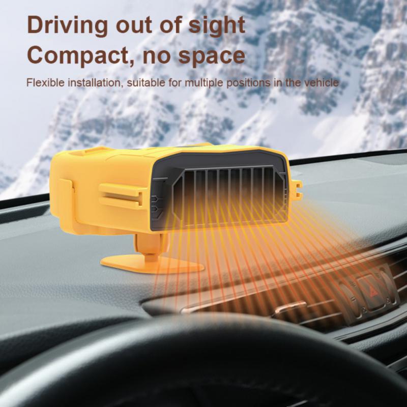 Draagbare Auto Heater 12V Elektrische Auto Kachel Voorruit Ontdooien Verwarming Ventilator Verstelbare Auto Aansteker Voorruitverluchting Ontdooier