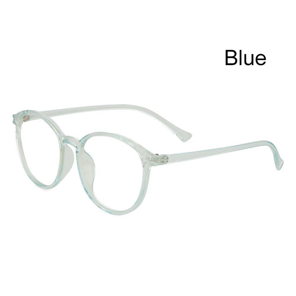 1PC Anti-Blau Strahlen Brillen Ultraleicht Klare Linse Flache Spiegel Brillen Für Frauen Männer Optische Spektakel Rahmen: Stil1-Blau
