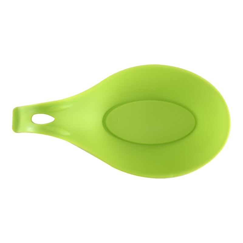 Keuken Accessoires Gadgets Siliconen Multipurpose Spoon Rest Mat Houder Voor Servies Keuken Gebruiksvoorwerp Keuken Gadgets Levert: Green