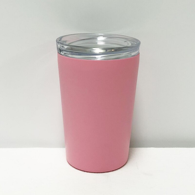 Taza Termo de acero inoxidable para café, vaso de viaje con tapa para llevar en el coche, ideal para , 240ml, 360ml, 304, 18/8: Pink 360ml